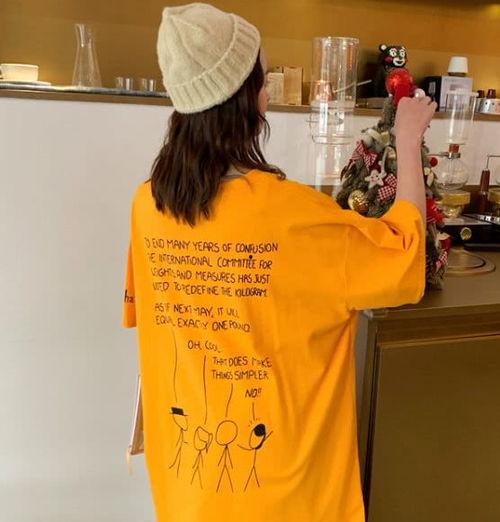 网红短袖学生党纯棉,网红爆款！短袖学生党必备纯棉时尚单品